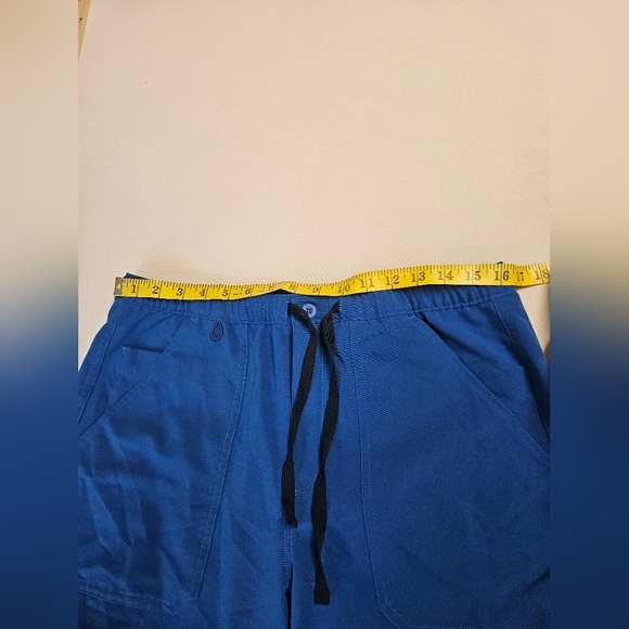 FIGS-Scrubs Cargo Pants Women's Size M/S Blue with Drawstring Waist - Picture 3 of 10